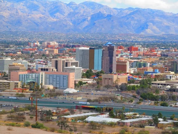 Downtown Tucson during the day.