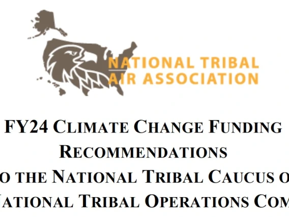 Climate Change Funding Recommendations to the National Tribal Caucus