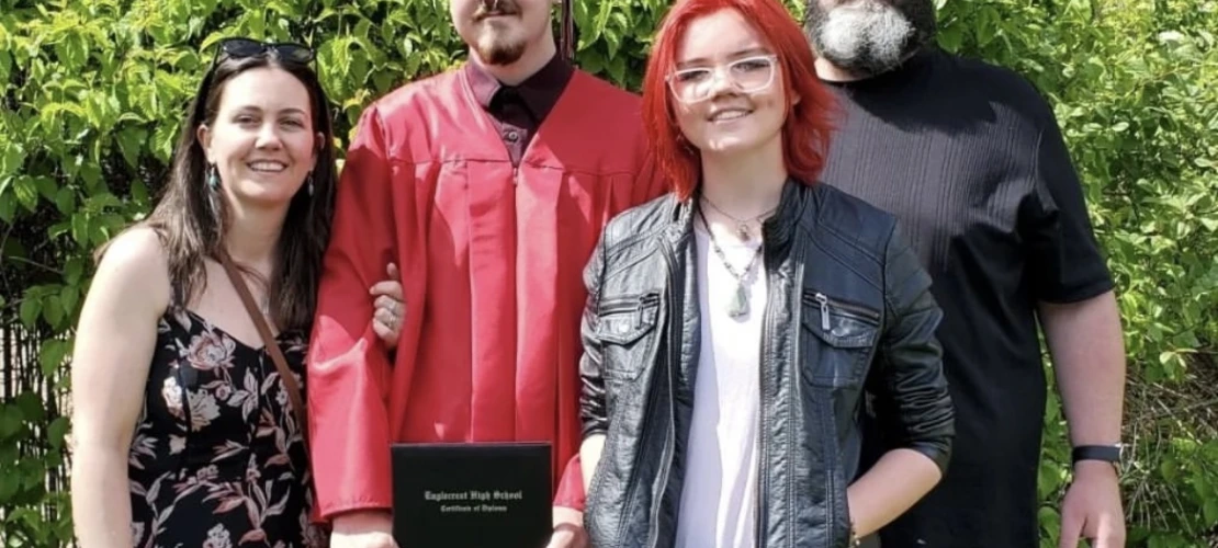 Nicole at a graduation event