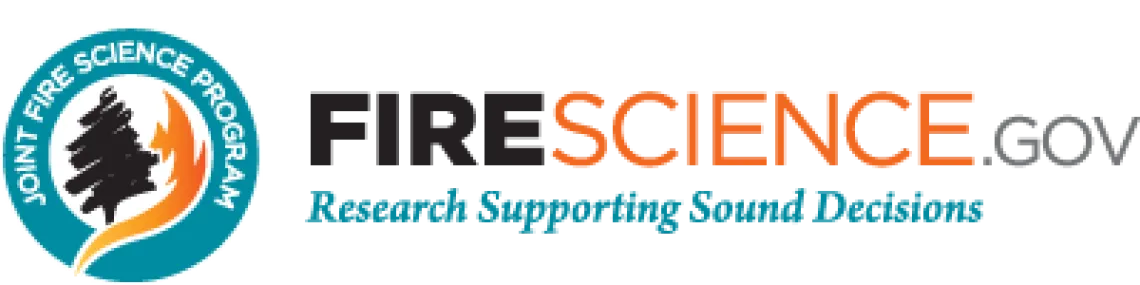 Logo for FireScience.gov reads: Research Supporting Sound Decisions