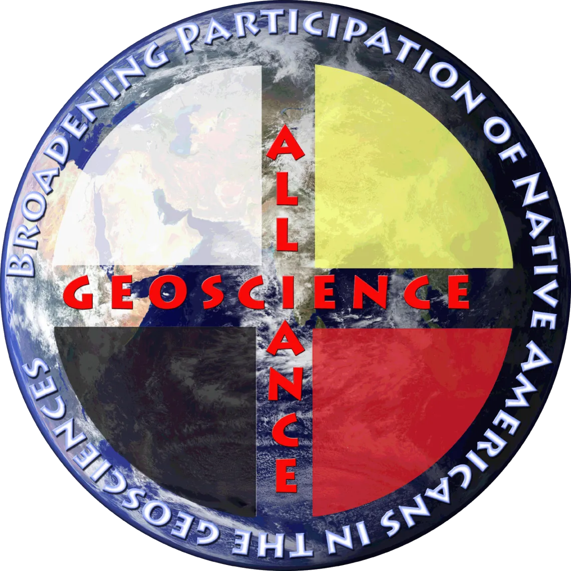 Logo for the Geoscience Alliance reads: Broadening Participation of Native Americans in the Geosciences