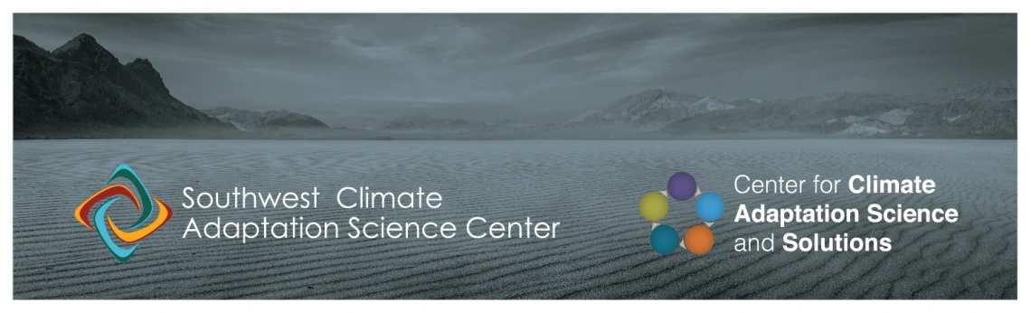 Sw Climate adaptation forum header image with logos for CCASS and SWCASC