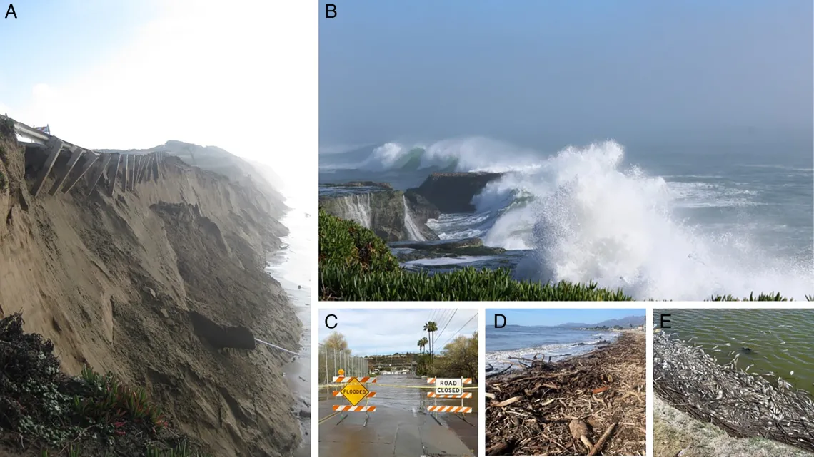 Collection of images from New Study Highlights Critical Challenges and Solutions for California Coastline Amid Climate Change