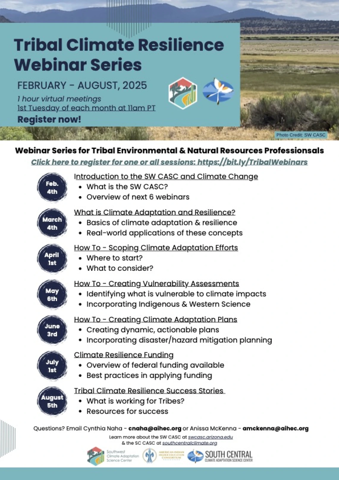 SWSC-CASC-Tribal-Climate-Resilience-Webinar-Series Flyer