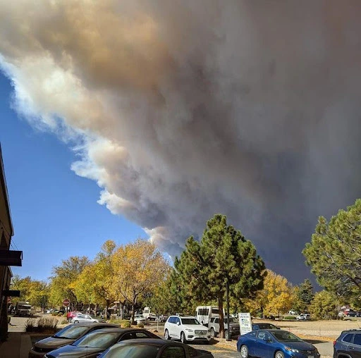 Fire clouds in Loveland, CO